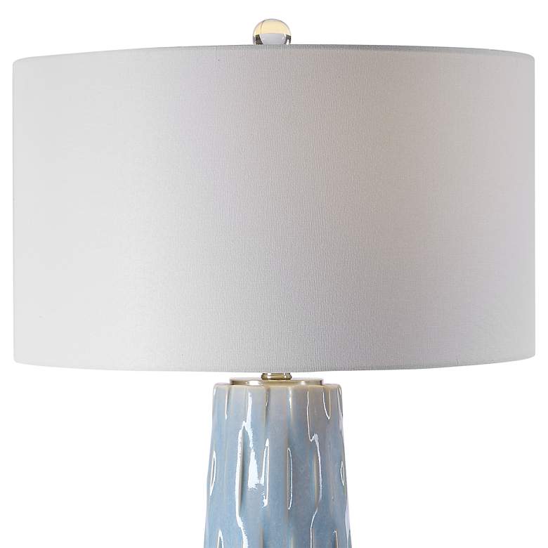 Image 5 Uttermost Brienne 30 3/4" Powder Blue Glaze Ceramic Table Lamp more views