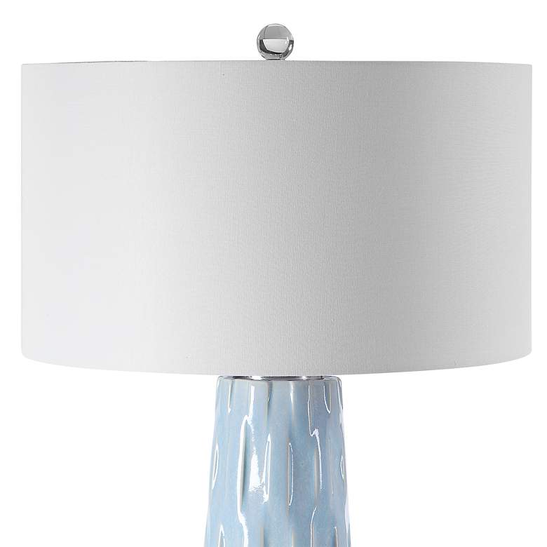 Image 6 Uttermost Brienne 30 3/4" Powder Blue Glaze Ceramic Table Lamp more views