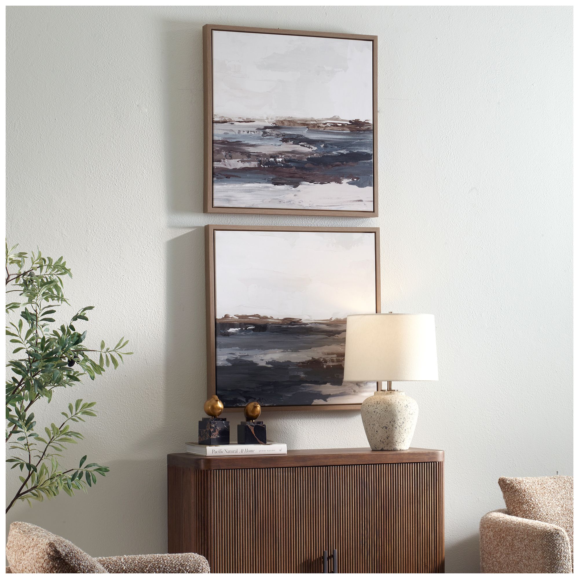 Image 3 Uttermost Bring Me In 2-Piece Framed Canvas Wall Art more views