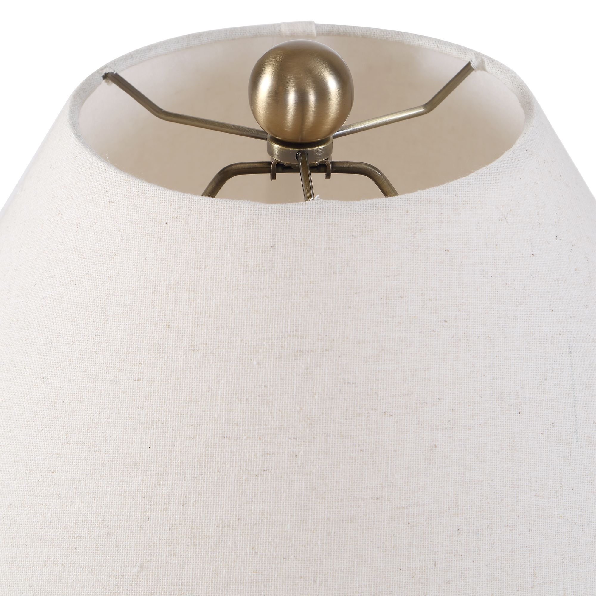 Image 6 Uttermost Brinsley 33" White Ceramic Table Lamp more views