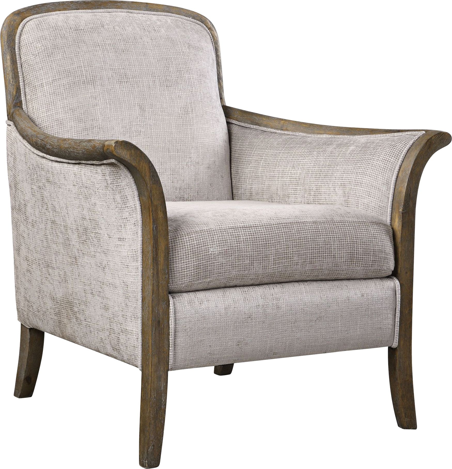 Uttermost Brittoney Taupe and Stone Accent Armchair