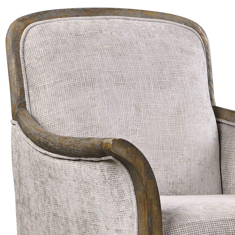 Image 4 Uttermost Brittoney Taupe and Stone Accent Armchair more views