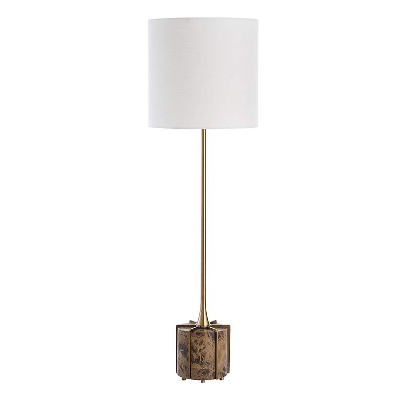 Image 2 Uttermost Britwell 36 1/2" High Plated Brass Table Lamp more views