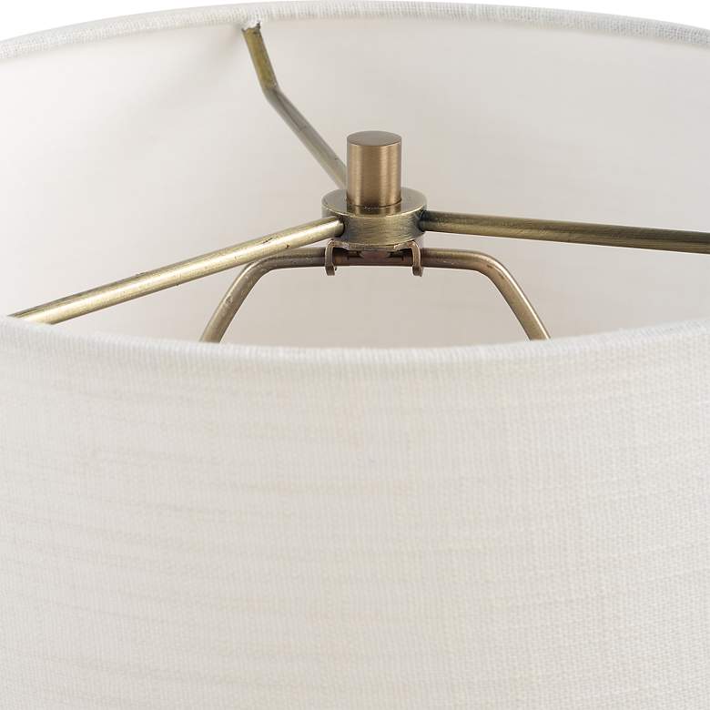 Image 4 Uttermost Britwell 36 1/2" High Plated Brass Table Lamp more views