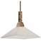 Uttermost Brookdale 13" Wide Brass Pendant Light