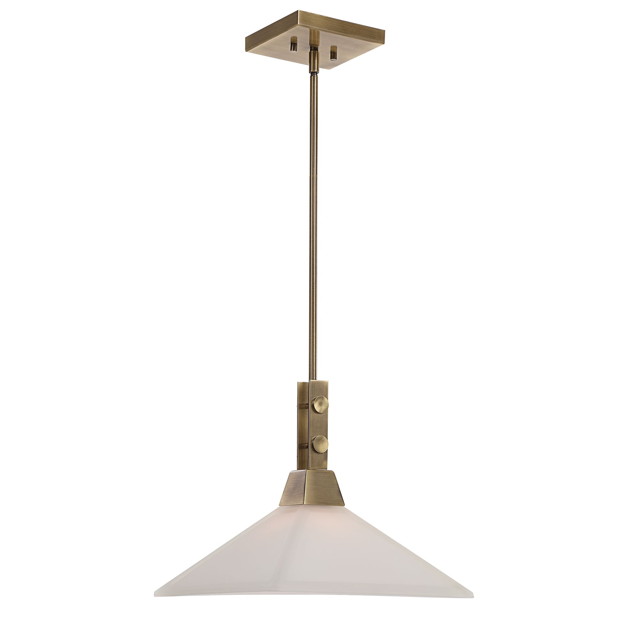 Image 3 Uttermost Brookdale 13" Wide Brass Pendant Light more views