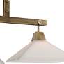 5_Uttermost Brookdale 43 3/4" Wide Modern White and Brass Pendant Light more views