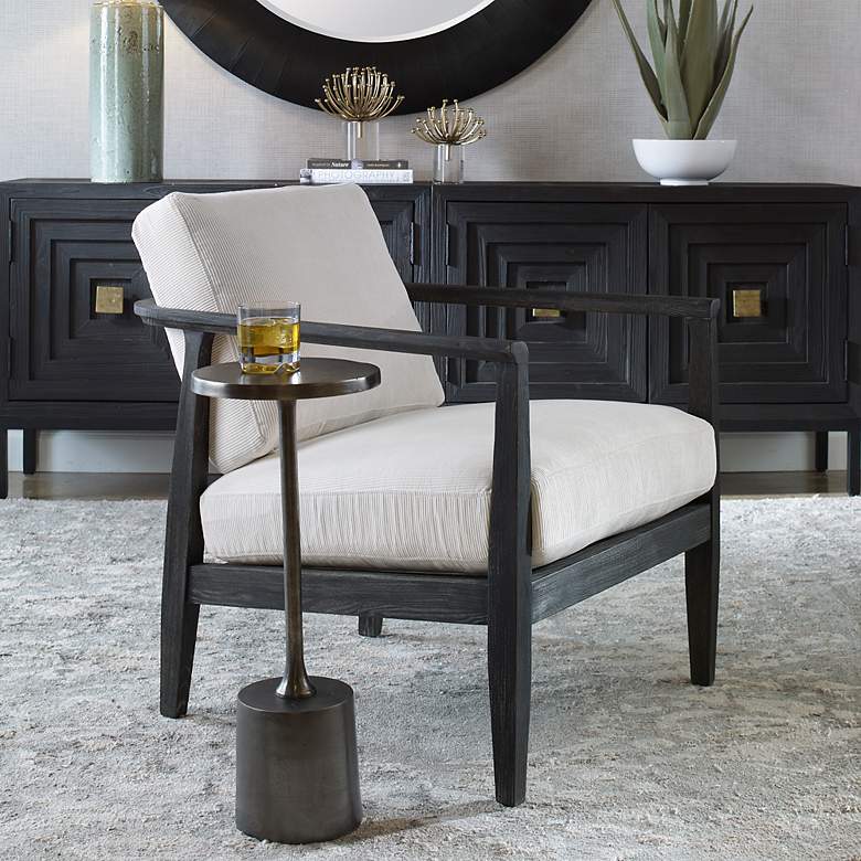 Image 3 Uttermost Brunei White Accent Chair more views