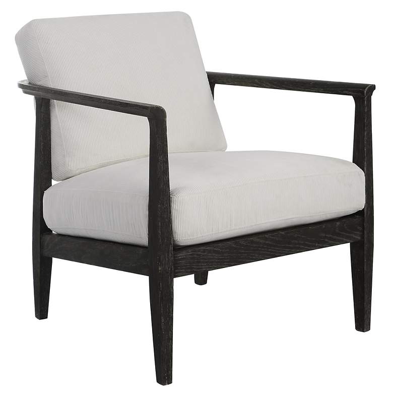Image 5 Uttermost Brunei White Accent Chair more views