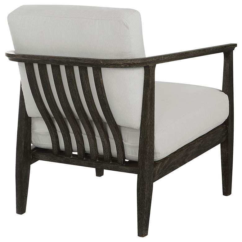 Image 6 Uttermost Brunei White Accent Chair more views