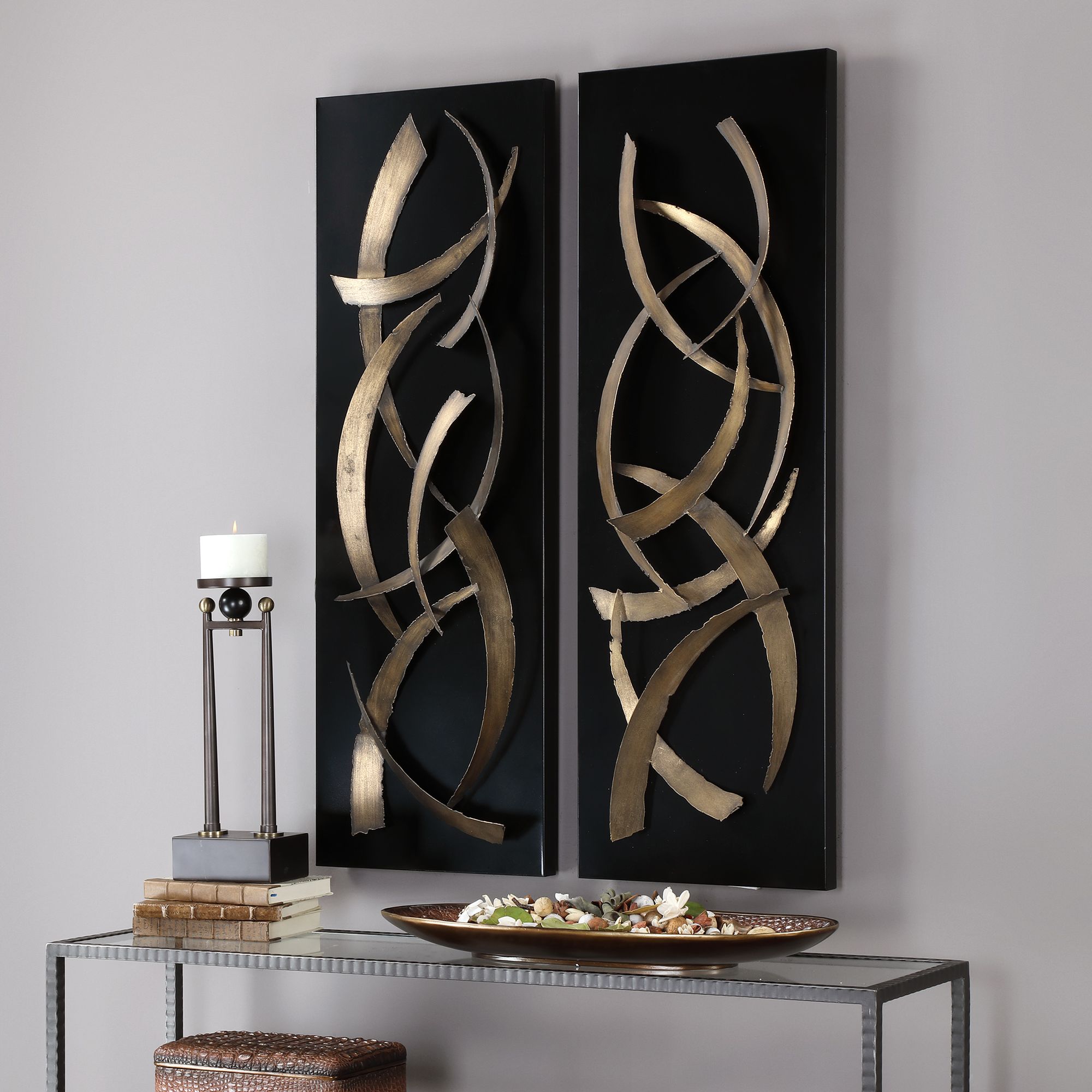 2 PCS Metal Wall Art deals - 35.4