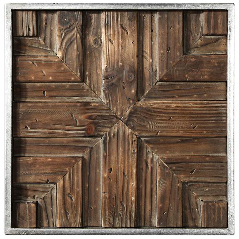Image 3 Uttermost Bryndle 12 1/2 inch Square 9-Piece Wood Wall Art Set more views
