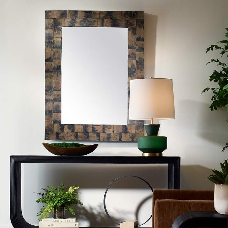 Image 1 Uttermost Burke 25 3/4" x 47" Wood Mirror