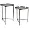 Uttermost Burnett Light Nickel Metal Nesting Tables Set of 2