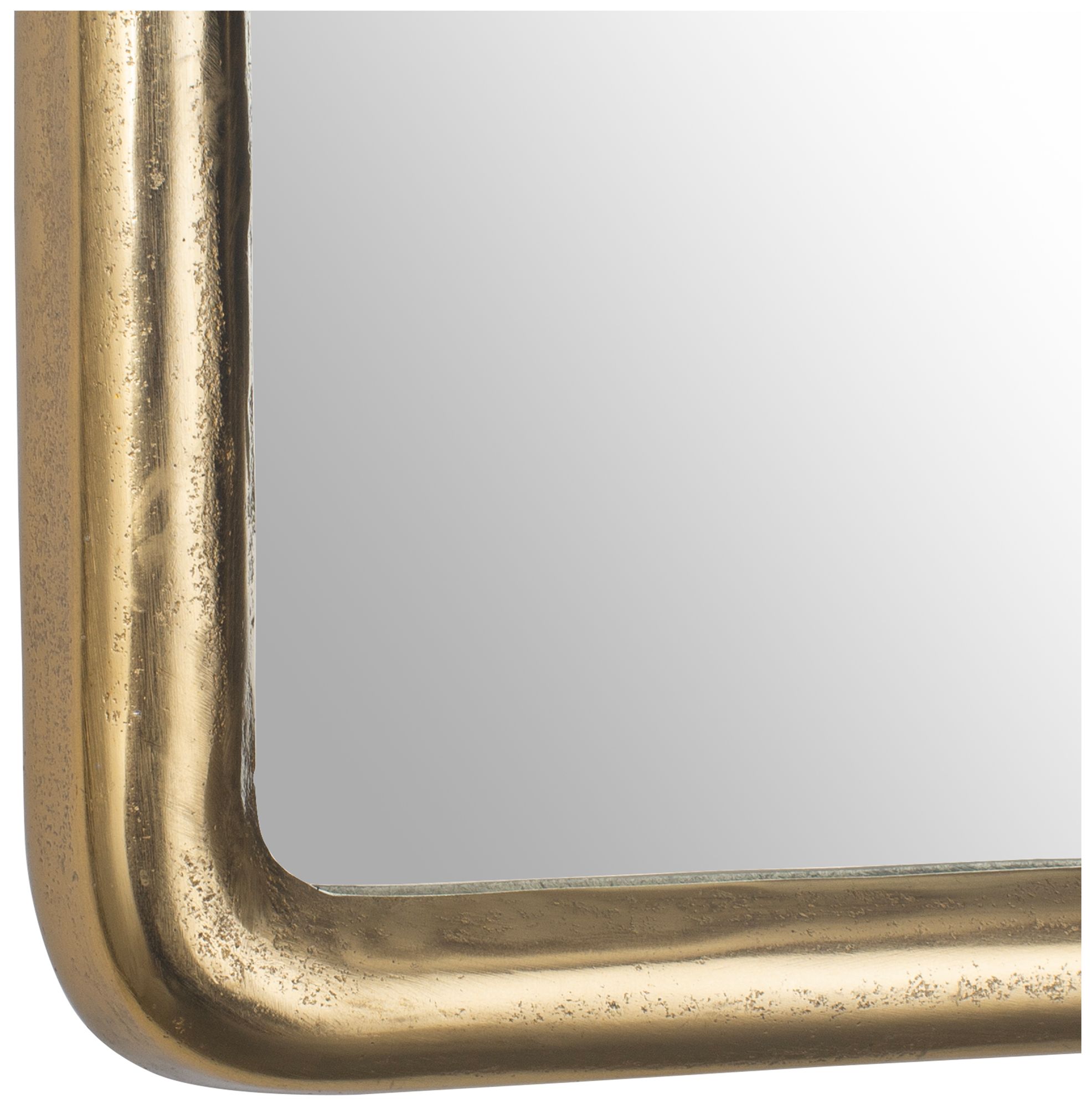 Image 4 Uttermost Burton Indoor-Outdoor 22" x 32" Brass Aluminum Mirror more views