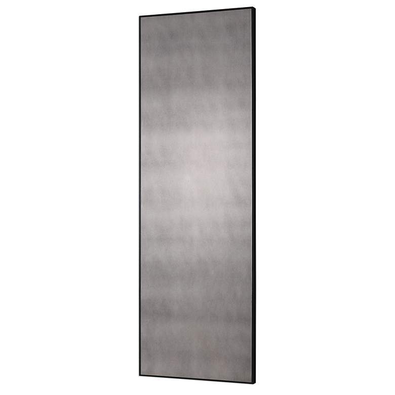 Image 3 Uttermost Burwell Black 24" x 72" Antiqued Wall Mirror more views