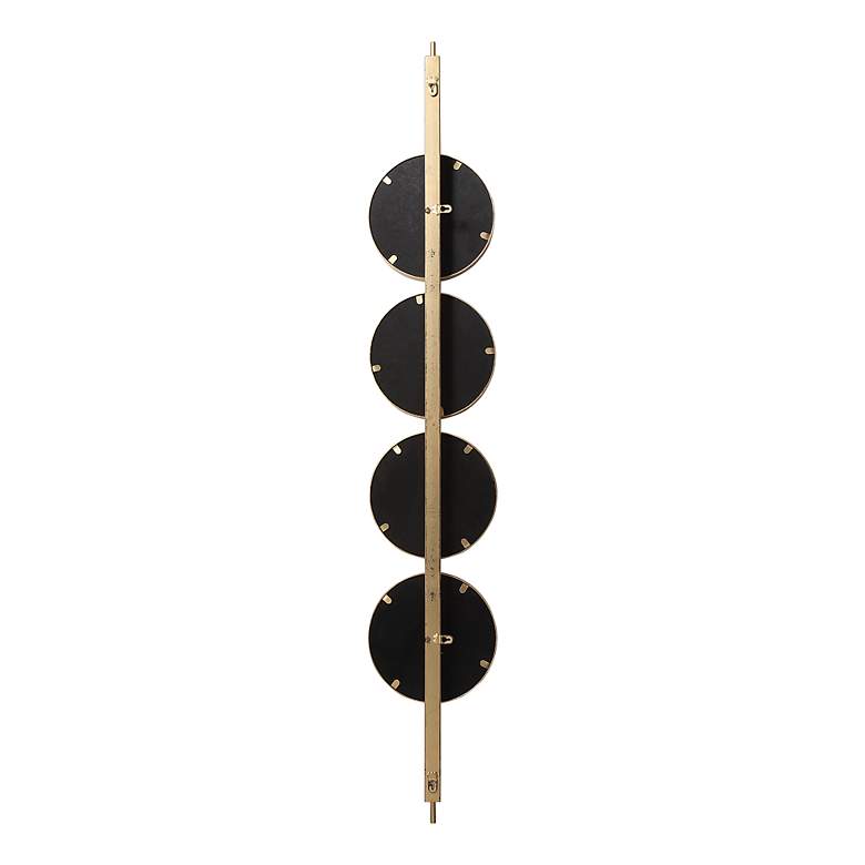 Image 6 Uttermost Button Gold Leaf 10" x 60" Wall Mirror more views