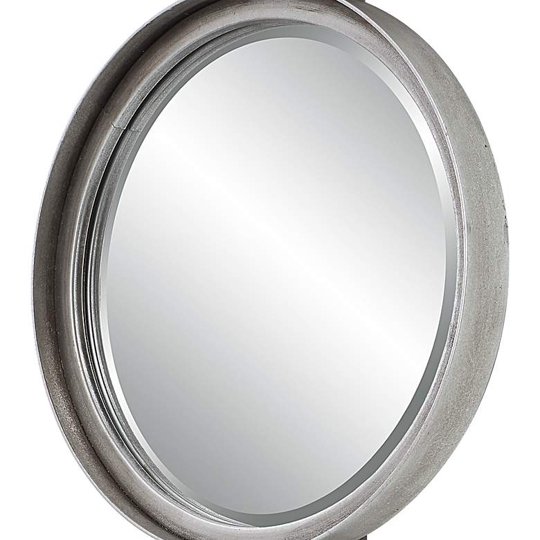 Image 6 Uttermost Button Silver Leaf 10" x 60" Wall Mirror more views