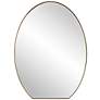 Uttermost Cabell 24" W x 32" H Brass Stainless Steel Oval Mirror