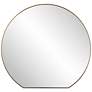 Uttermost Cabell 30" W x 28" H Small Brass Metal Mirror