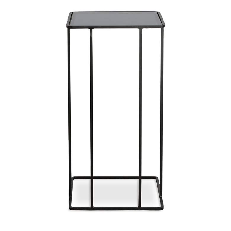 Image 7 Uttermost Cadmus 12" Wide Brushed Black Square Accent Table more views