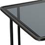 Uttermost Cadmus 12" Wide Brushed Black Square Accent Table