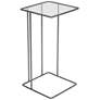 Uttermost Cadmus 12" Wide Pewter Square Accent Table