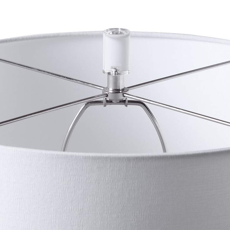 Image 5 Uttermost Caelina 26 1/2" Textured Matte White Ceramic Table Lamp more views