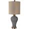 Uttermost Cailida Blue Gray Glaze Ceramic Table Lamp