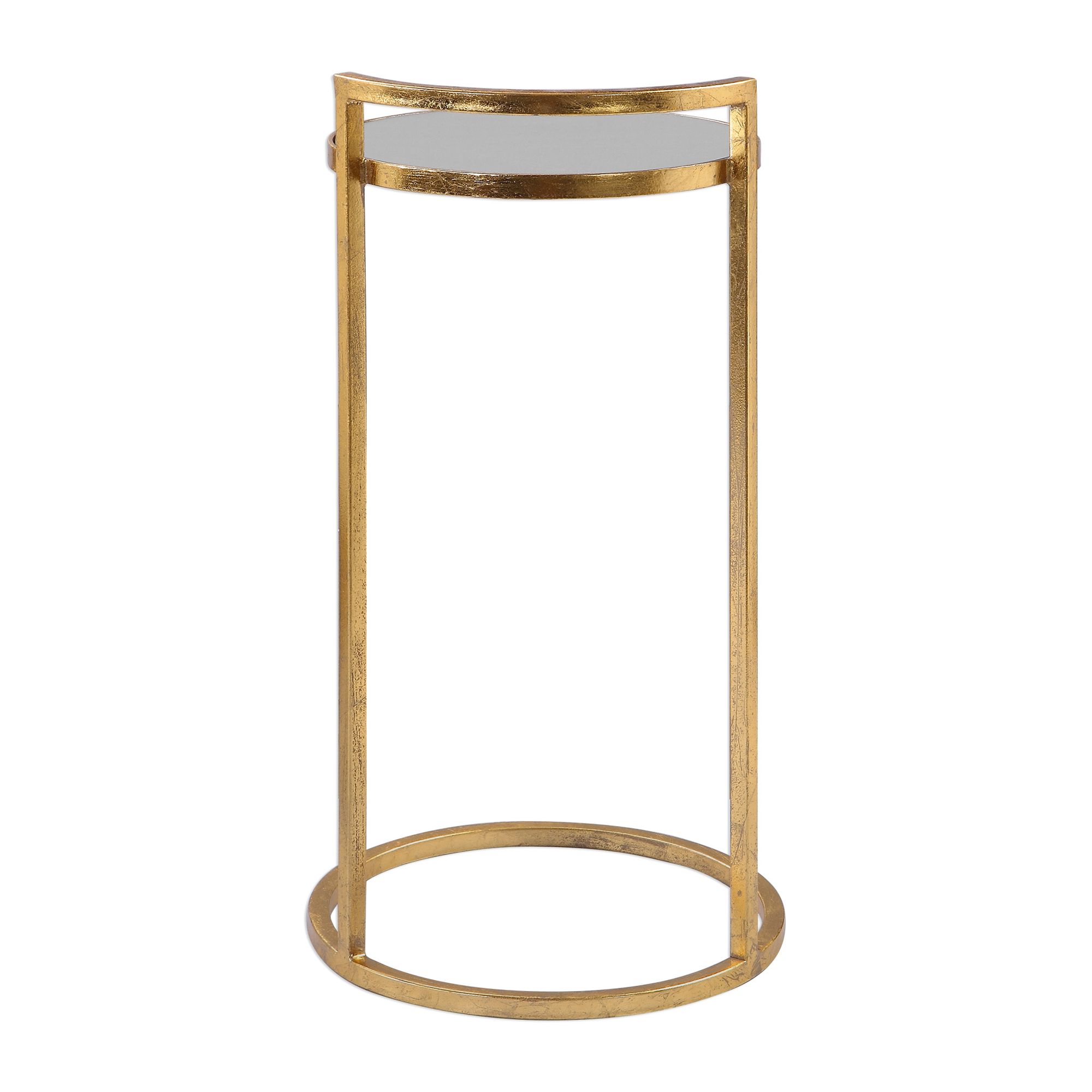 Image 4 Uttermost Cailin 26-in H Gold Accent Table more views
