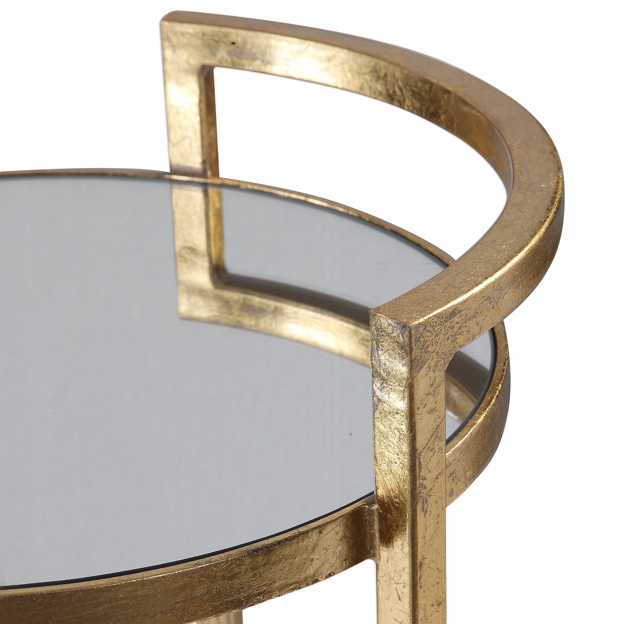 Image 5 Uttermost Cailin 26-in H Gold Accent Table more views