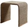 Uttermost Calabria 24" Wide Woven Seagrass Curved End Table