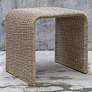 1_Uttermost Calabria 24" Wide Woven Seagrass Curved End Table