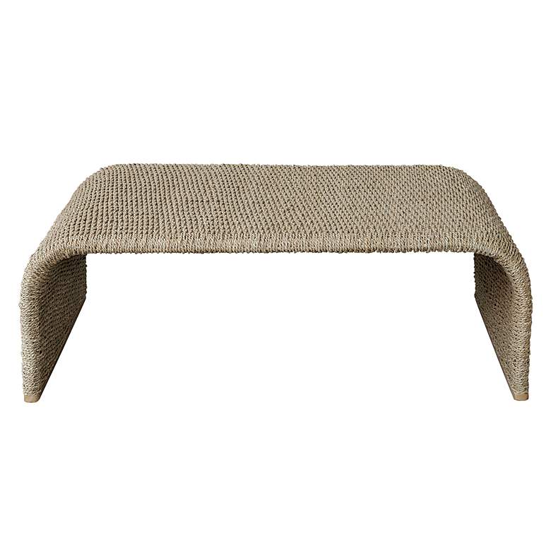 Image 2 Uttermost Calabria 45 1/2" Wide Woven Seagrass Coffee Table
