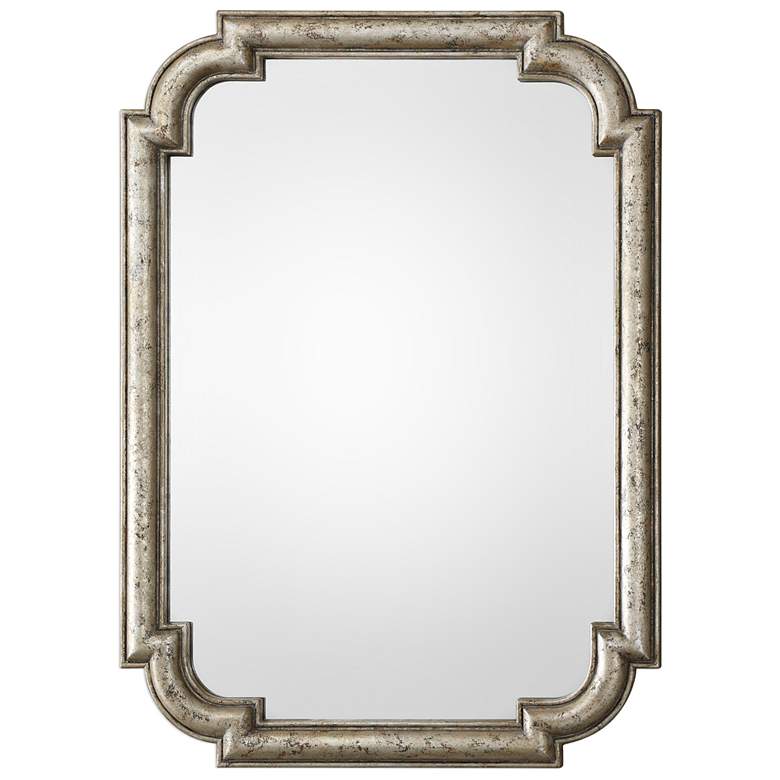 Image 4 Uttermost Calanna Silver 32 3/4 inch x 45 1/4 inch Wall Mirror more views