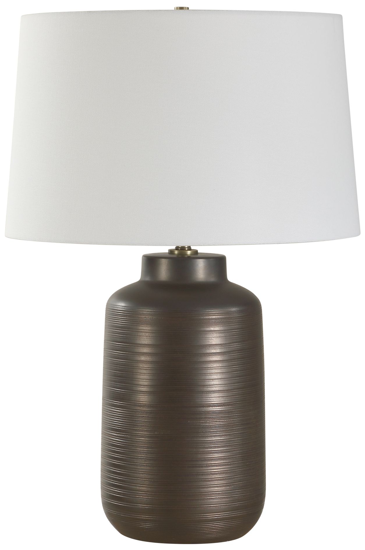 Image 2 Uttermost Calderone 26 3/4" High Bronze Porcelain Table Lamp