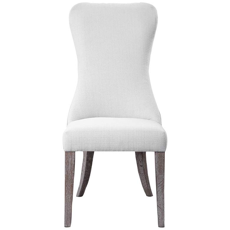 Uttermost Caledonia White Armless Chair
