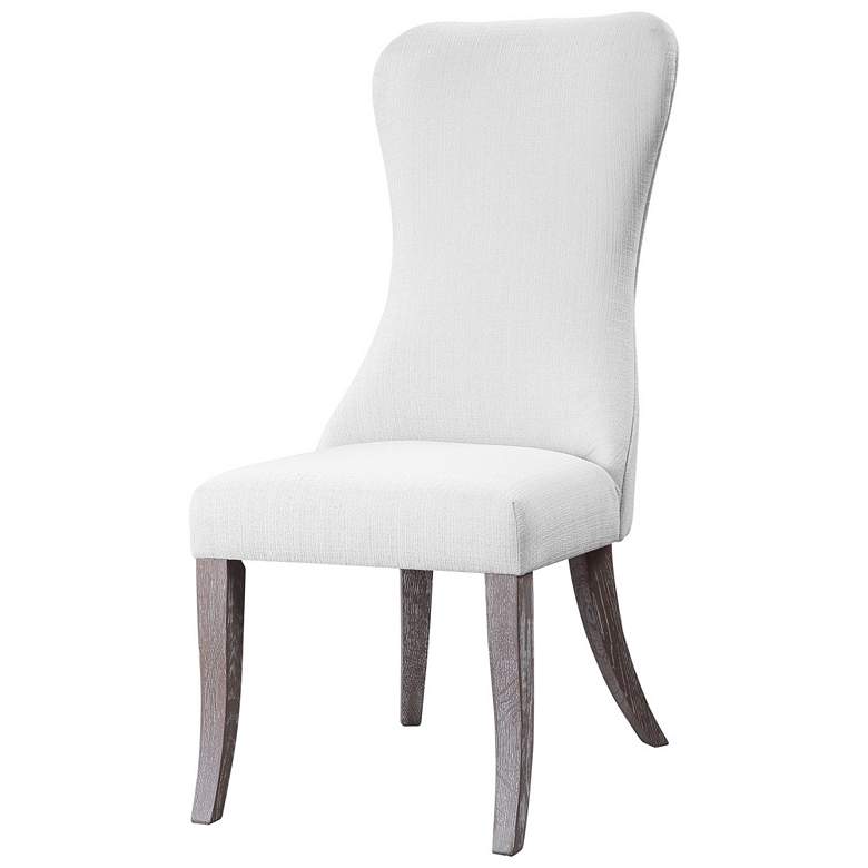 Image 3 Uttermost Caledonia White Armless Chair more views
