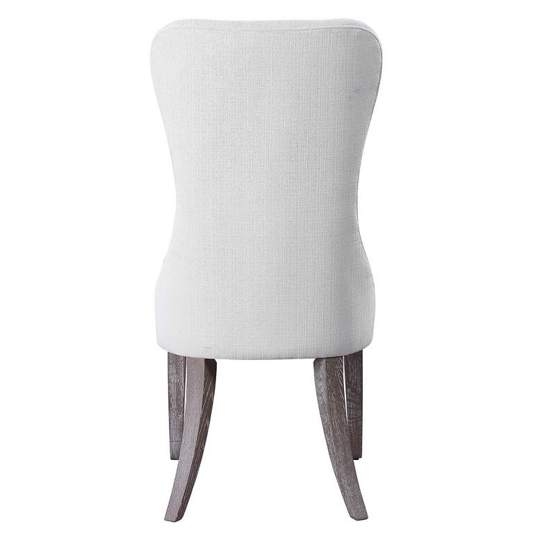 Image 6 Uttermost Caledonia White Armless Chair more views