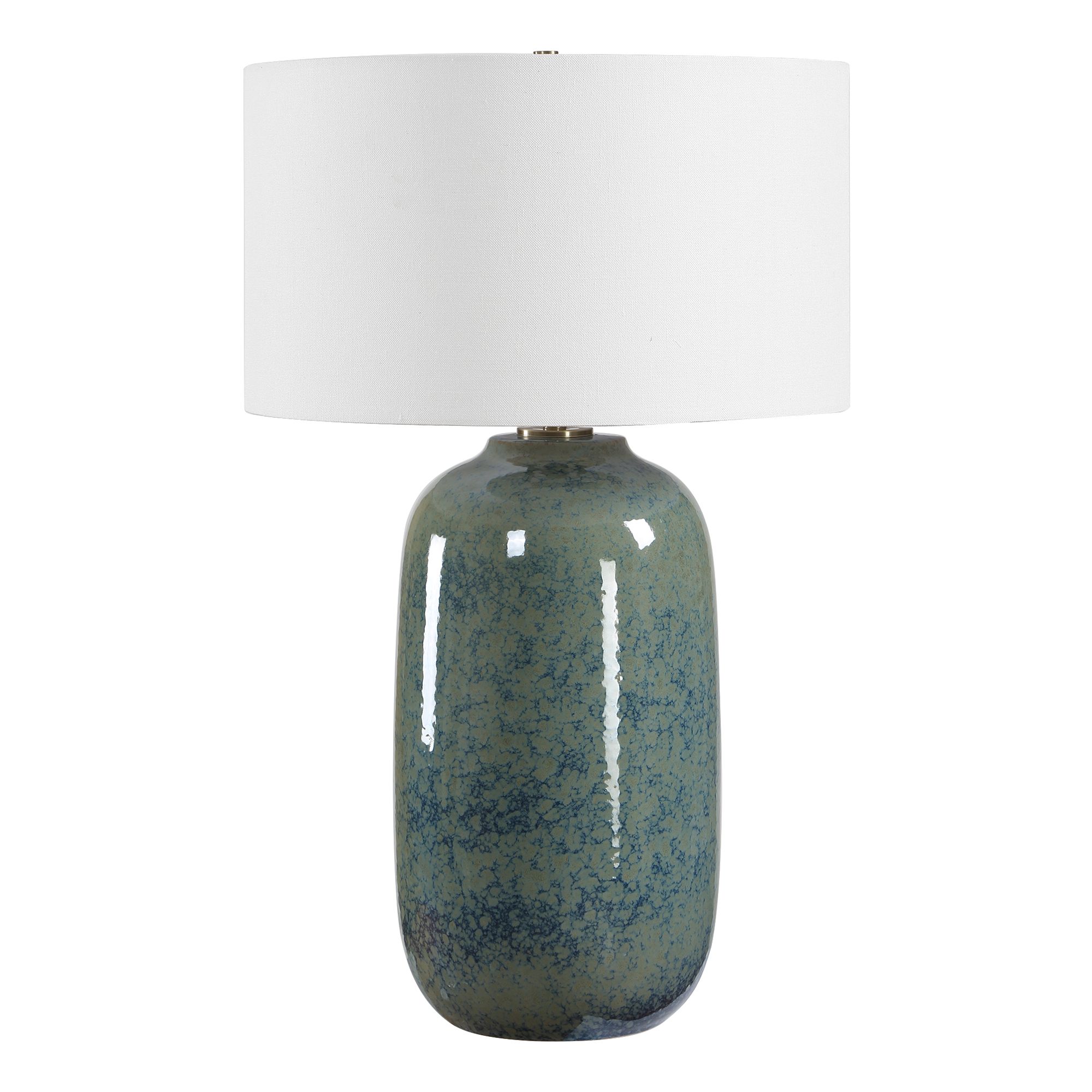 Image 4 Uttermost Caliendo 30 1/2" Blue Sage Ceramic Table Lamp more views