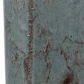 Image5 of Uttermost Callais 32 1/2" Aqua Blue Column Ceramic Table Lamp more views