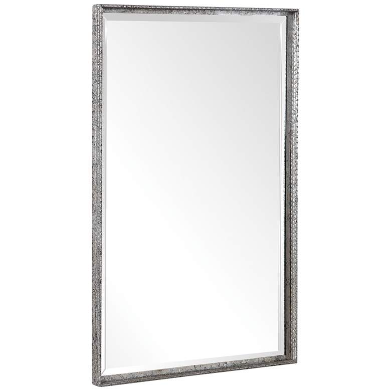 Image 3 Uttermost Callan Aged Silver 20 1/4 inch x 30 1/4 inch Vanity Mirror more views