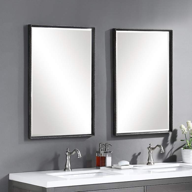 Image 4 Uttermost Callan Bronze 20 1/4" x 30 1/4" Vanity Wall Mirror more views