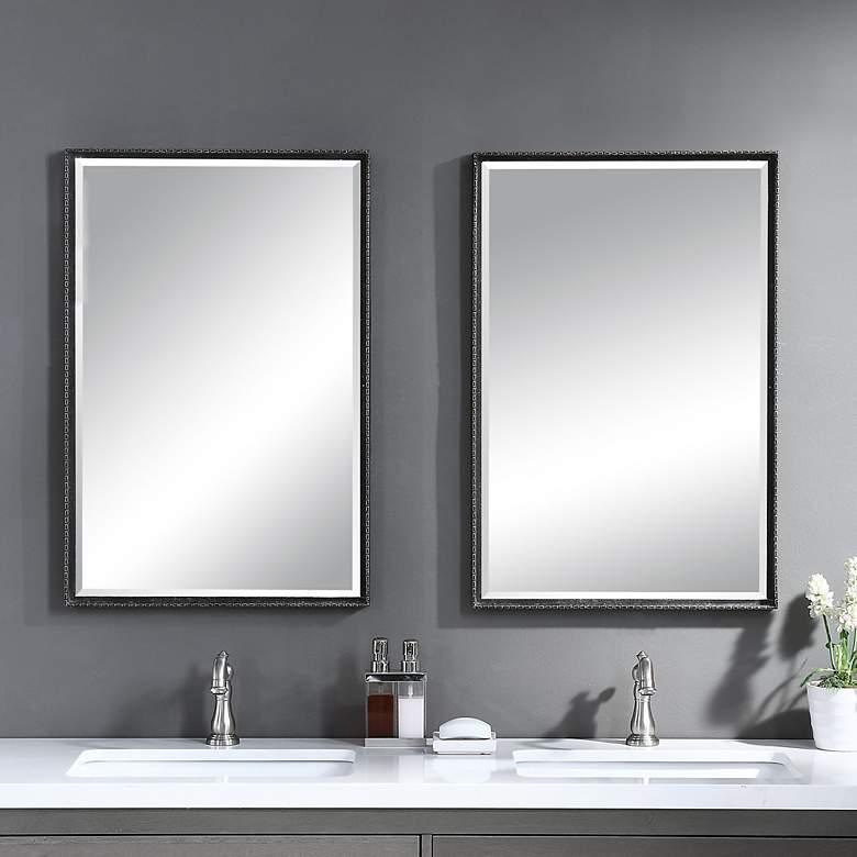 Image 6 Uttermost Callan Bronze 20 1/4" x 30 1/4" Vanity Wall Mirror more views