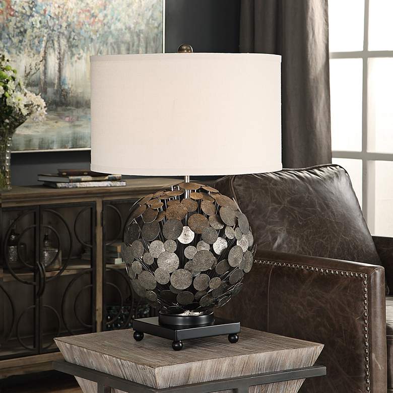 Image 1 Uttermost Callisto Metallic Metal Table Lamp