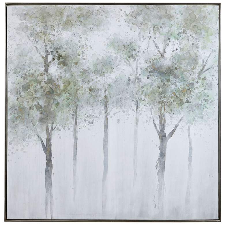 Image 2 Uttermost Calm Forest 51" Square Framed Canvas Wall Art
