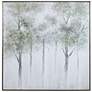 Uttermost Calm Forest 51" Square Framed Canvas Wall Art