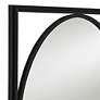 Uttermost Cameo Satin Black 23 3/4" x 33 3/4" Oval Wall Mirror