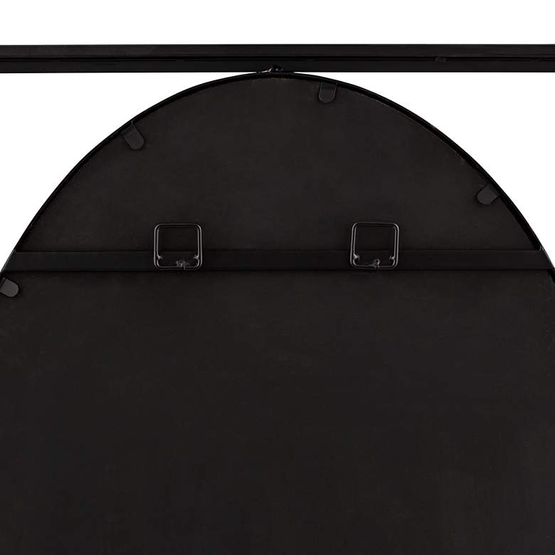 Image 4 Uttermost Cameo Satin Black 23 3/4" x 33 3/4" Oval Wall Mirror more views