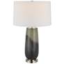 Uttermost Campa Gray-Blue Ombre Glass Table Lamp